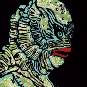 CreTure from the Black Lagoon woodcut - Strange *ncle